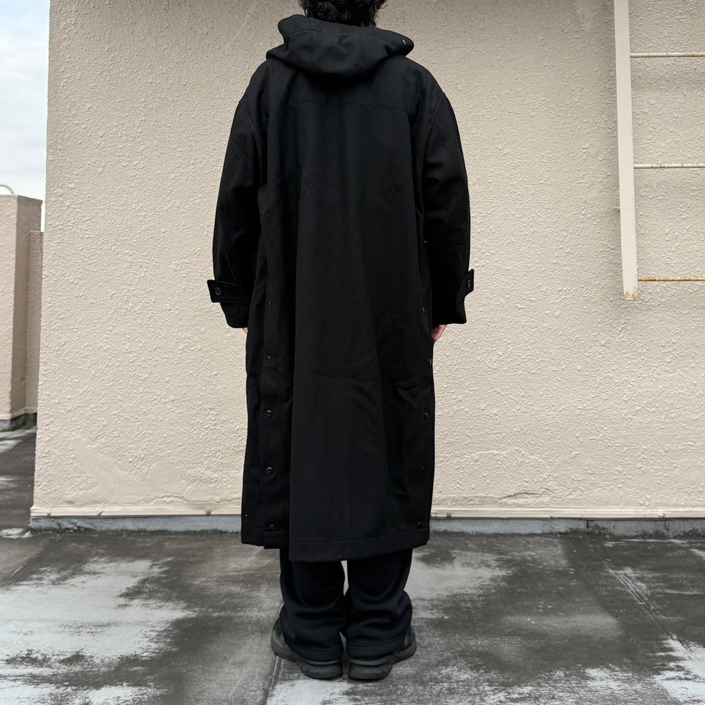 ENGINEERED GARMENTS : Duffle Coat-24oz Wool Melton (Black)