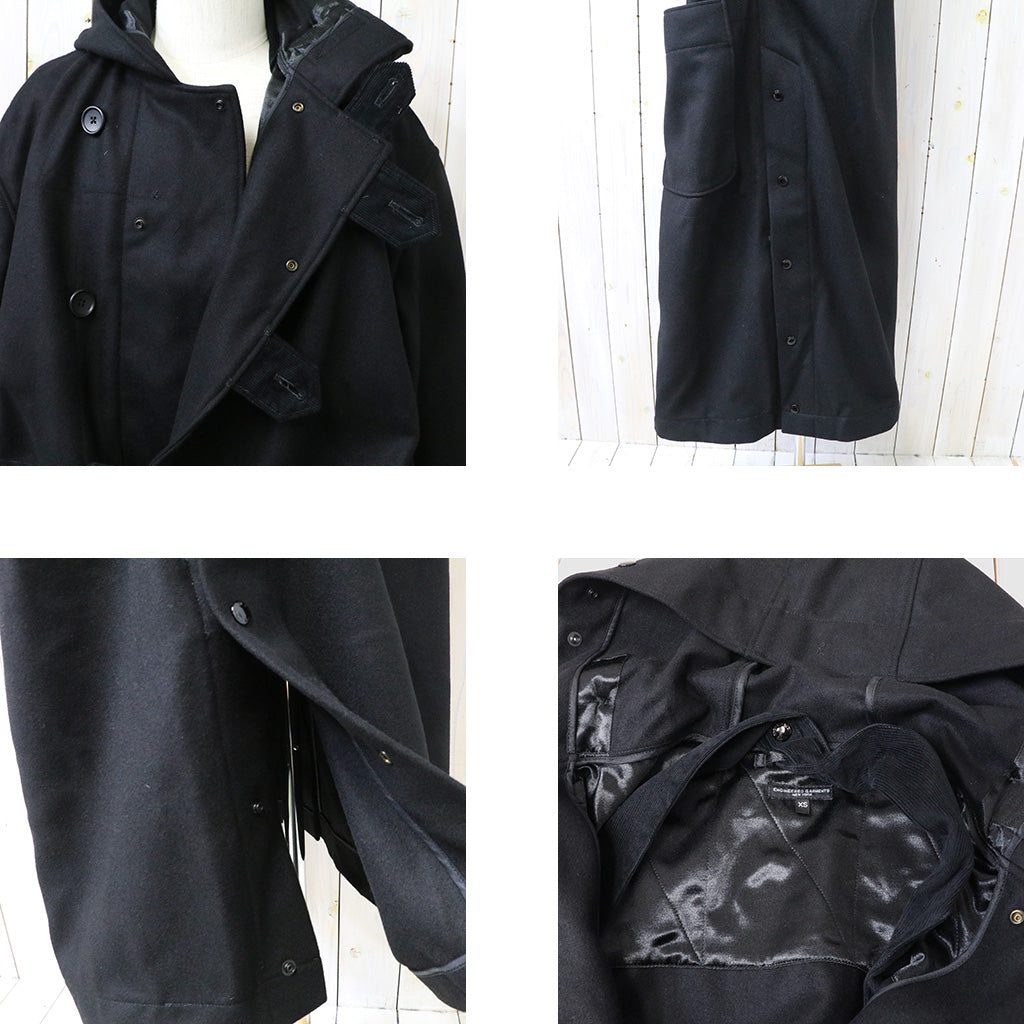 ENGINEERED GARMENTS : Duffle Coat-24oz Wool Melton (Black)