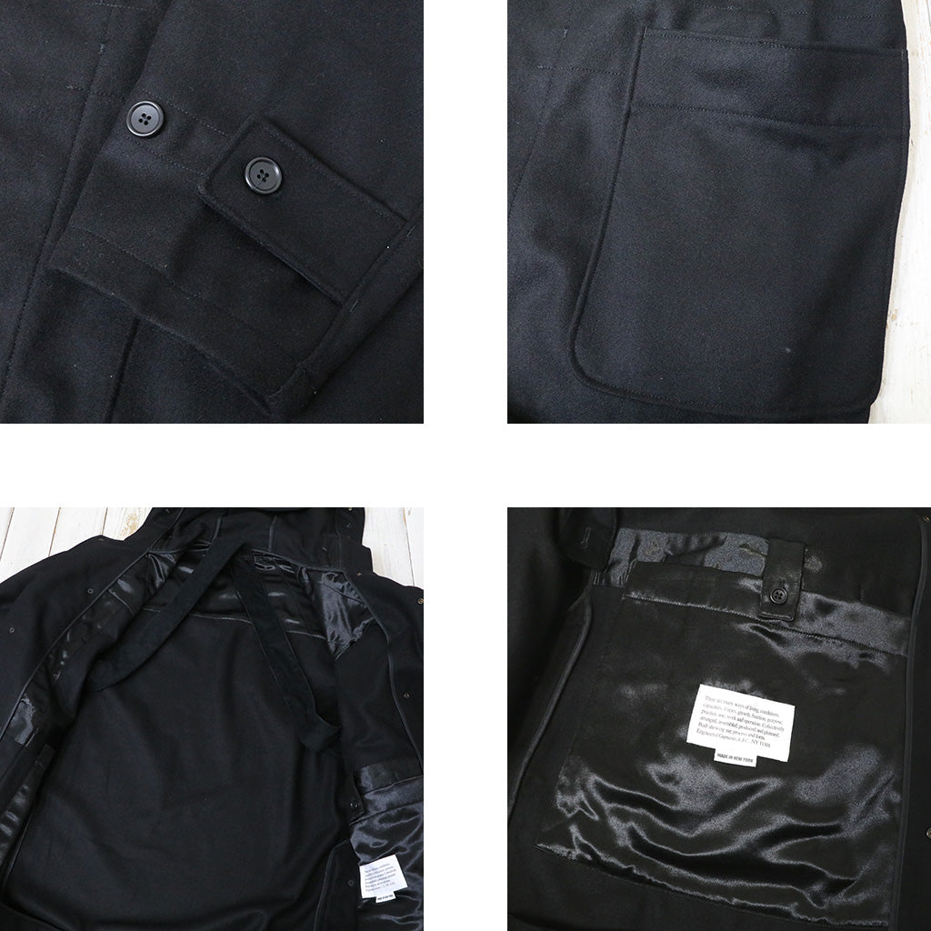 ENGINEERED GARMENTS : Duffle Coat-24oz Wool Melton (Black)