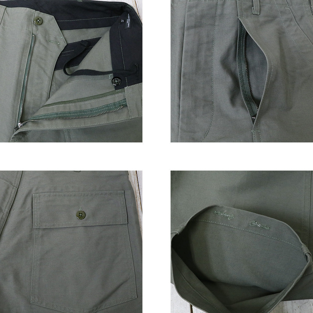 ENGINEERED GARMENTS : Fatigue Pant-Cotton Double Cloth (Olive)