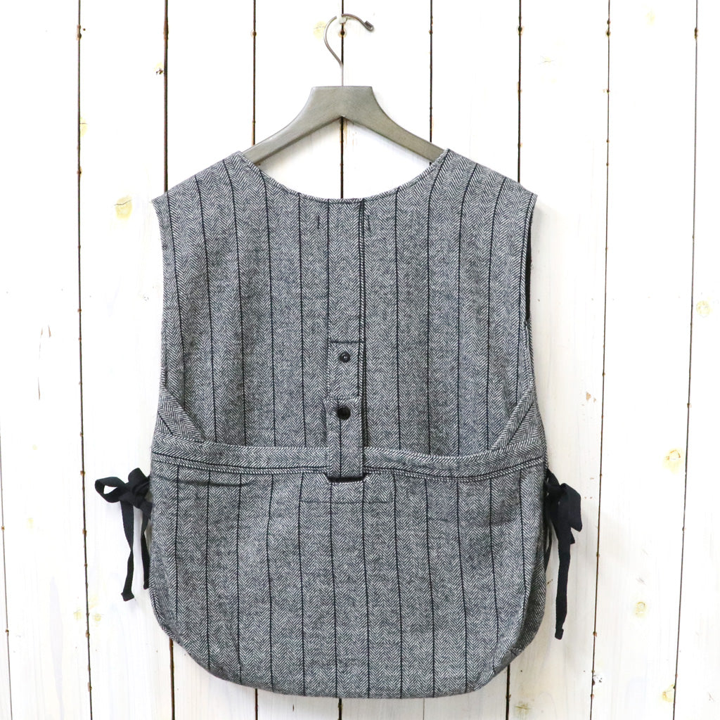 ENGINEERED GARMENTS : Newsboy Vest-Wool Striped HB (Dk.Grey)