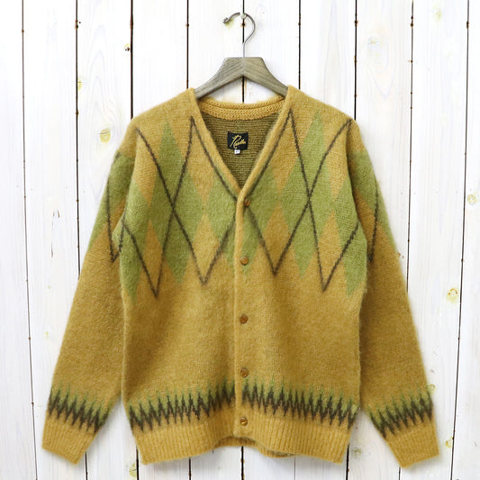 Needles : Mohair Cardigan-Argyle (Mustard)