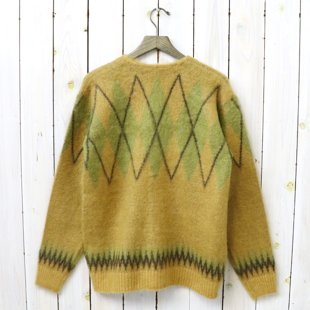 Needles : Mohair Cardigan-Argyle (Mustard)