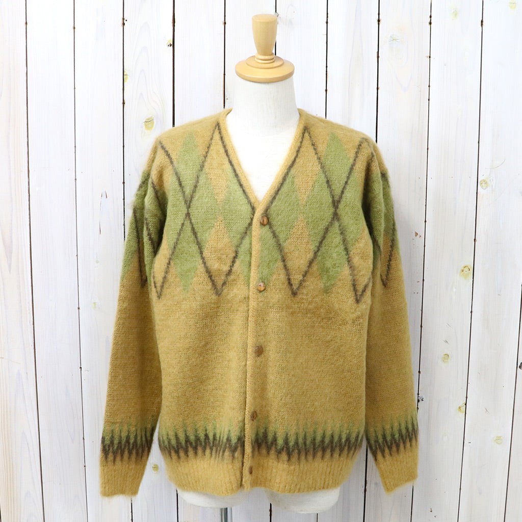 Needles : Mohair Cardigan-Argyle (Mustard)