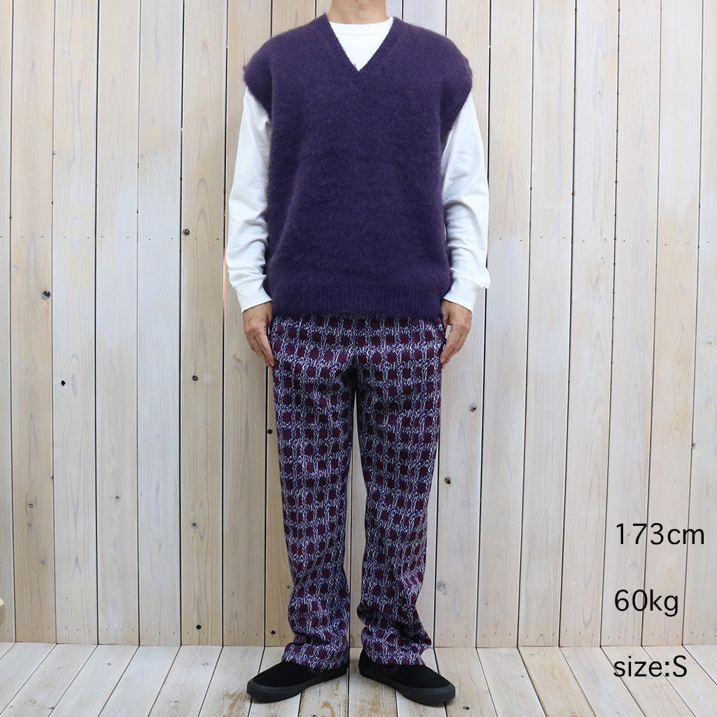 Needles : Mohair Knit Vest-Solid (Purple)