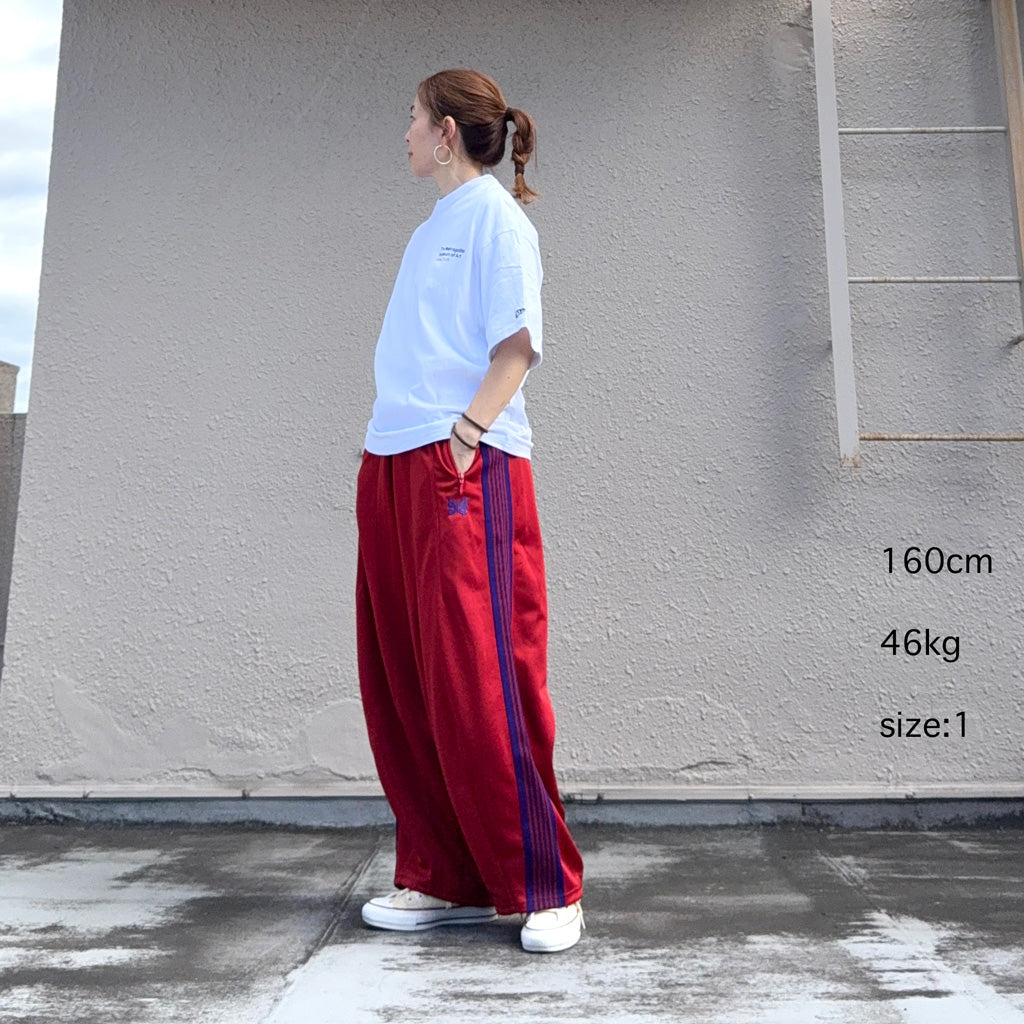 Needles : H.D. Track Pant-Poly Smooth (Red)
