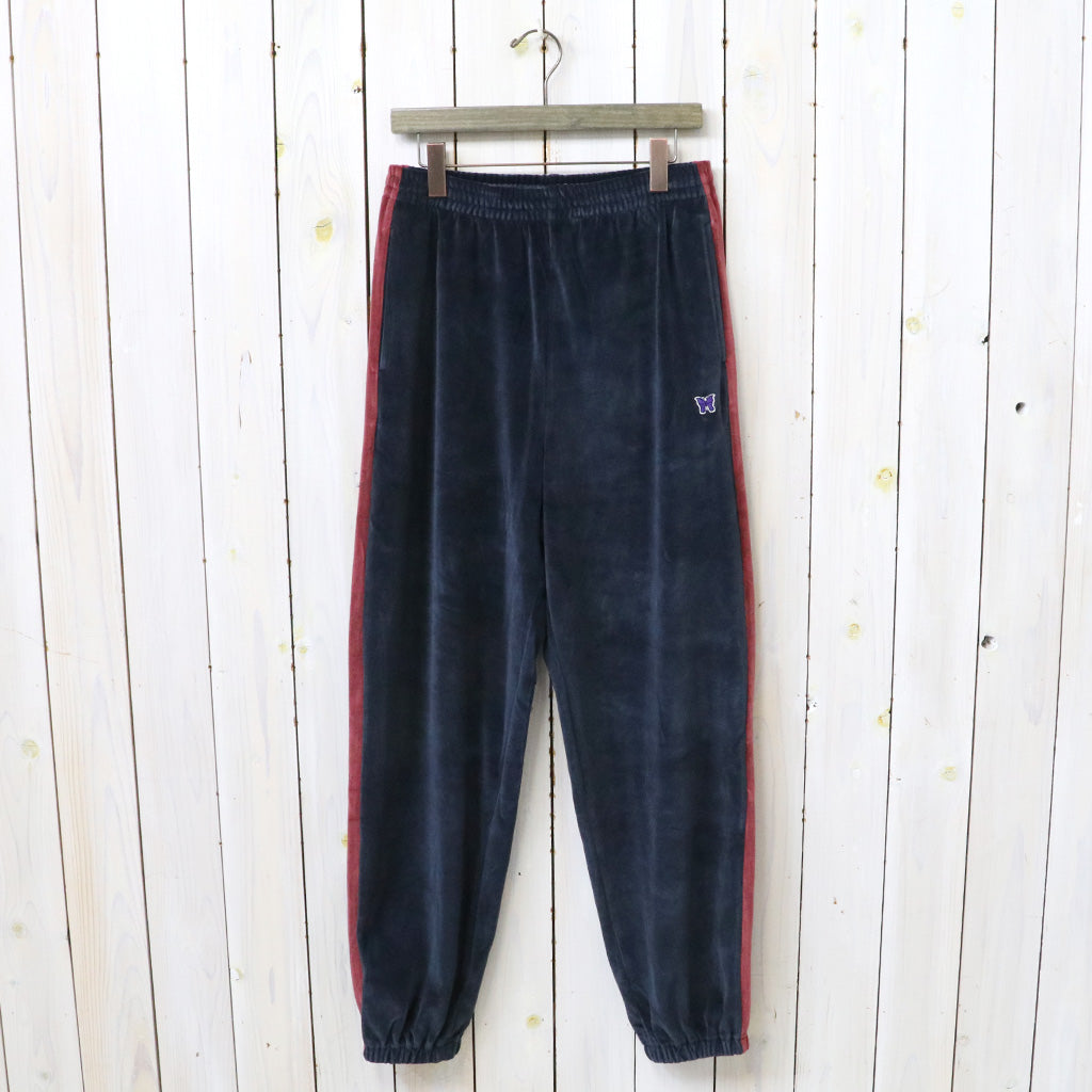 Needles : Side Line Sweat Pant-C/PE Velour (Navy)