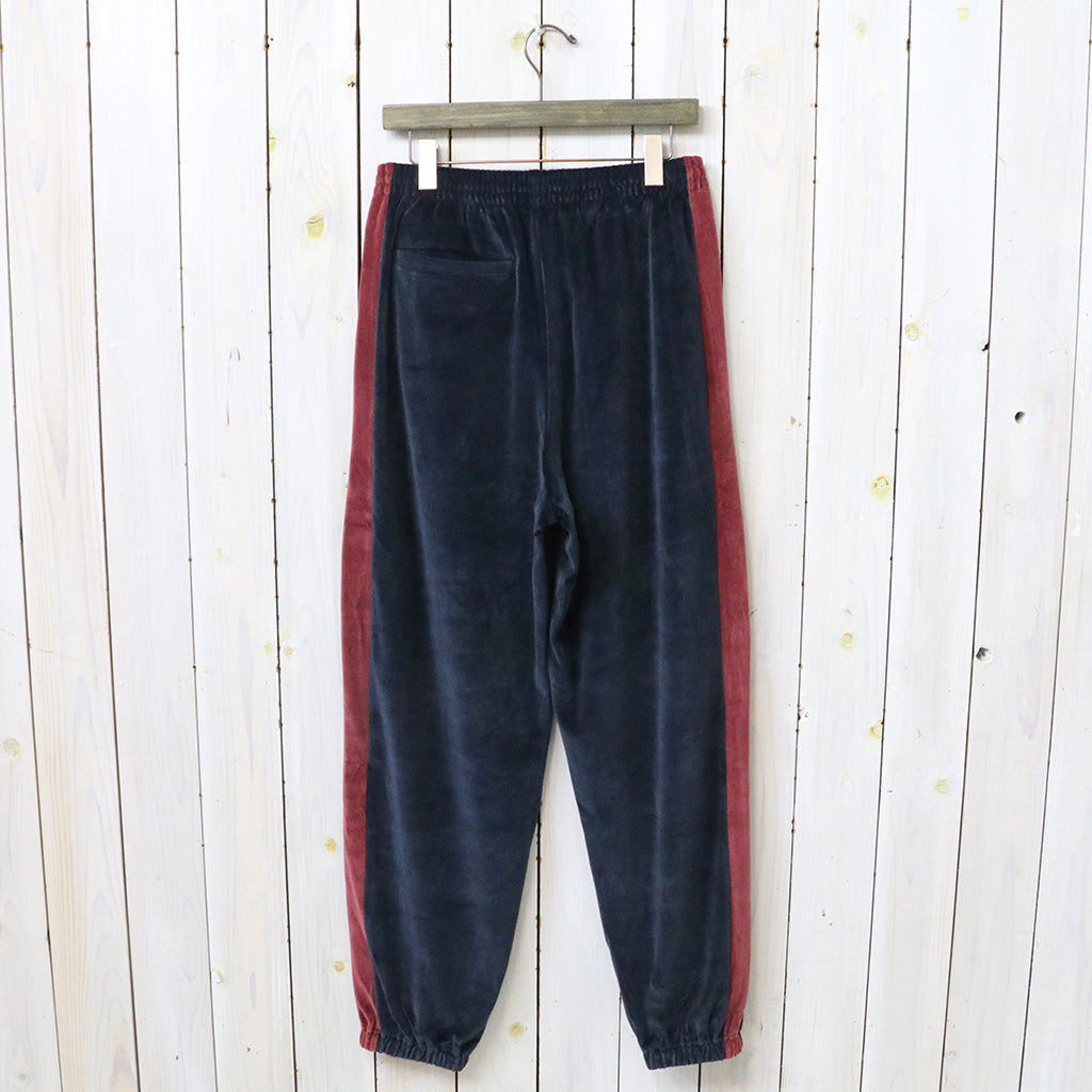 Needles : Side Line Sweat Pant-C/PE Velour (Navy)