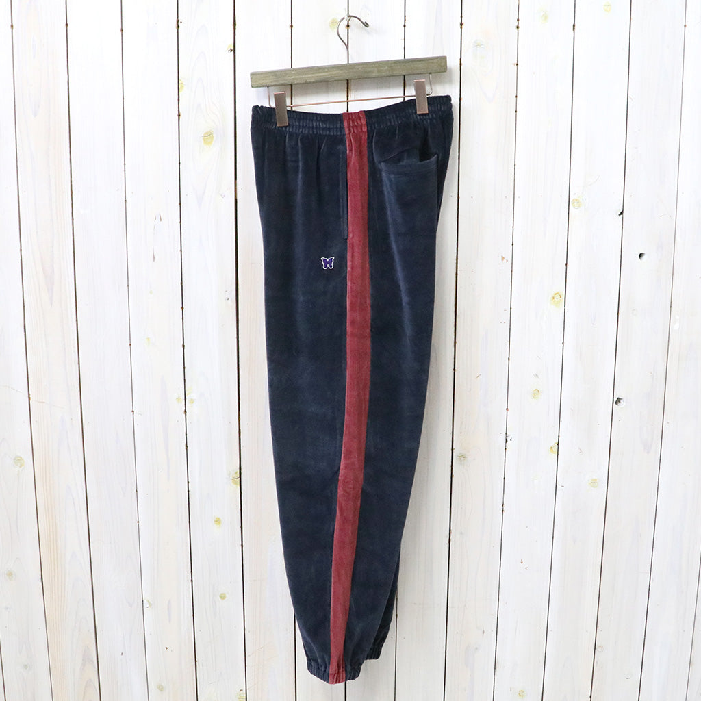 Needles : Side Line Sweat Pant-C/PE Velour (Navy)