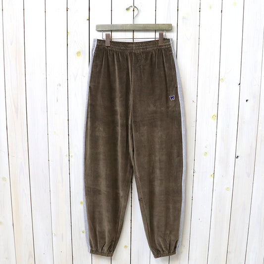 Needles : Side Line Sweat Pant-C/PE Velour (Brown)