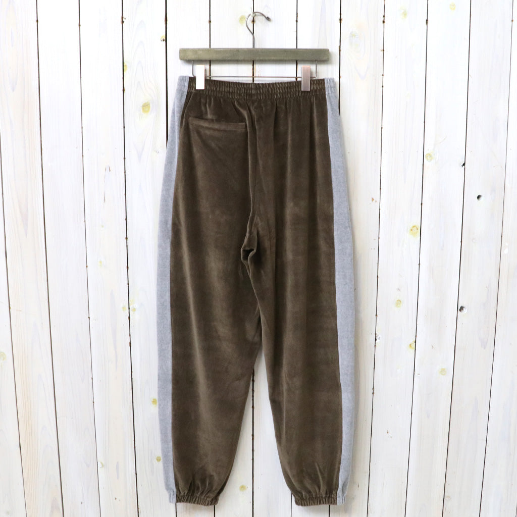 Needles : Side Line Sweat Pant-C/PE Velour (Brown)