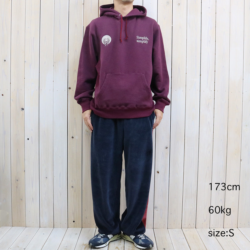 Needles : Side Line Sweat Pant-C/PE Velour (Navy)