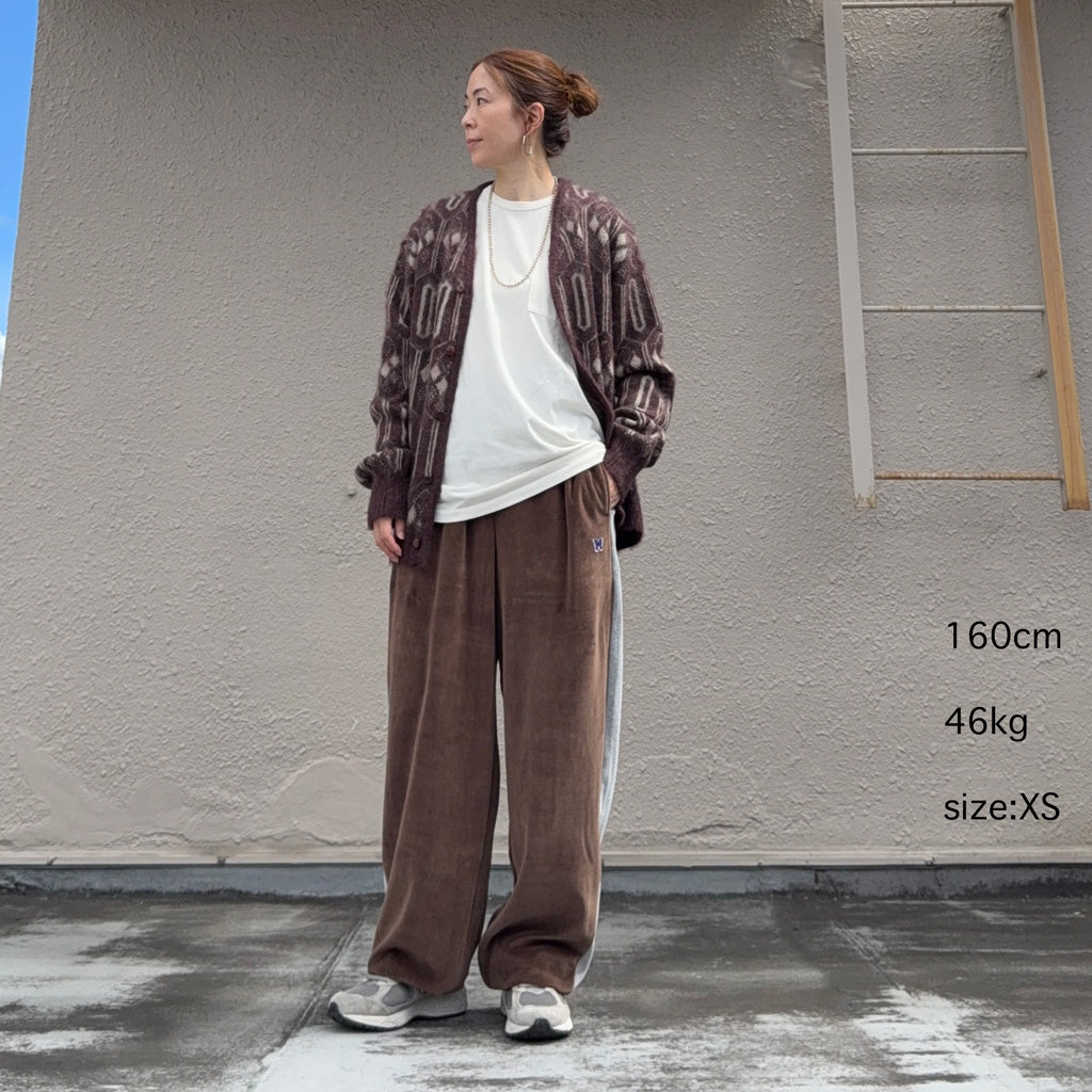 Needles : Mohair Cardigan-Geometric (Burgundy)