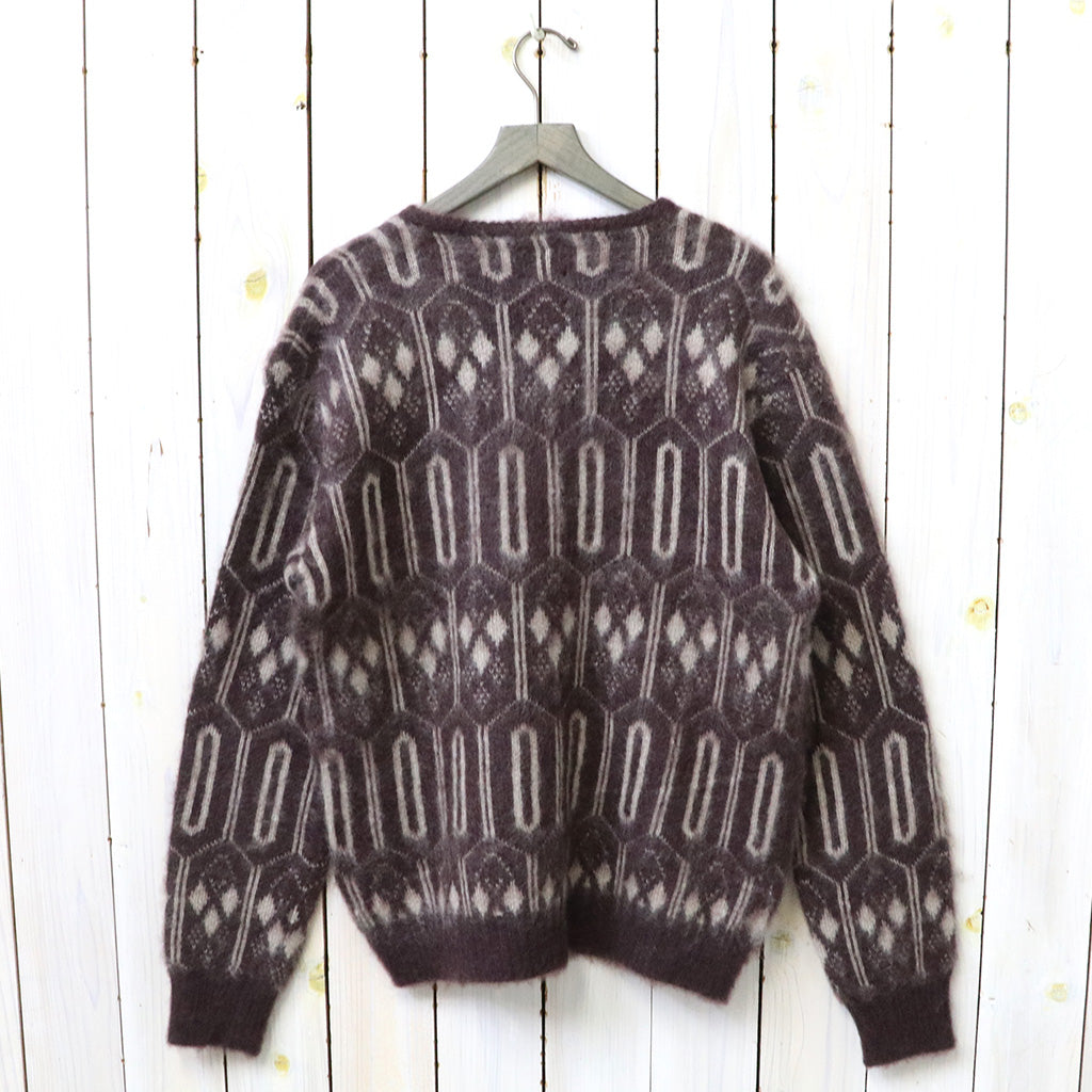Needles : Mohair Cardigan-Geometric (Burgundy)