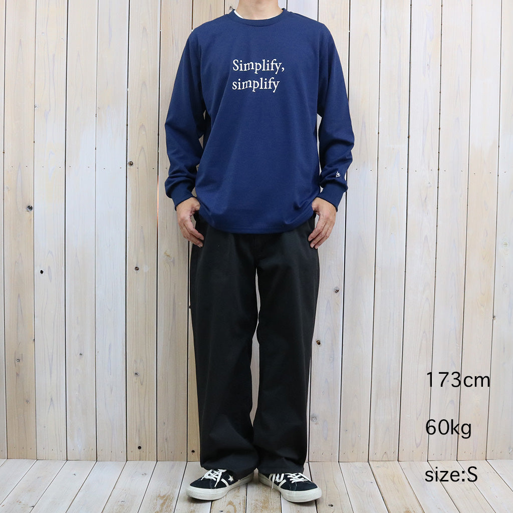 SOUTH2 WEST8 : L/S Crew Neck Tee-Simplify,simplify