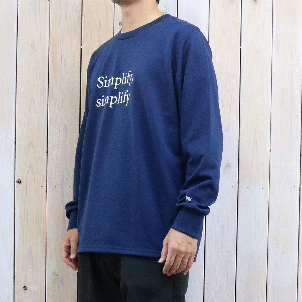 SOUTH2 WEST8 : L/S Crew Neck Tee-Simplify,simplify