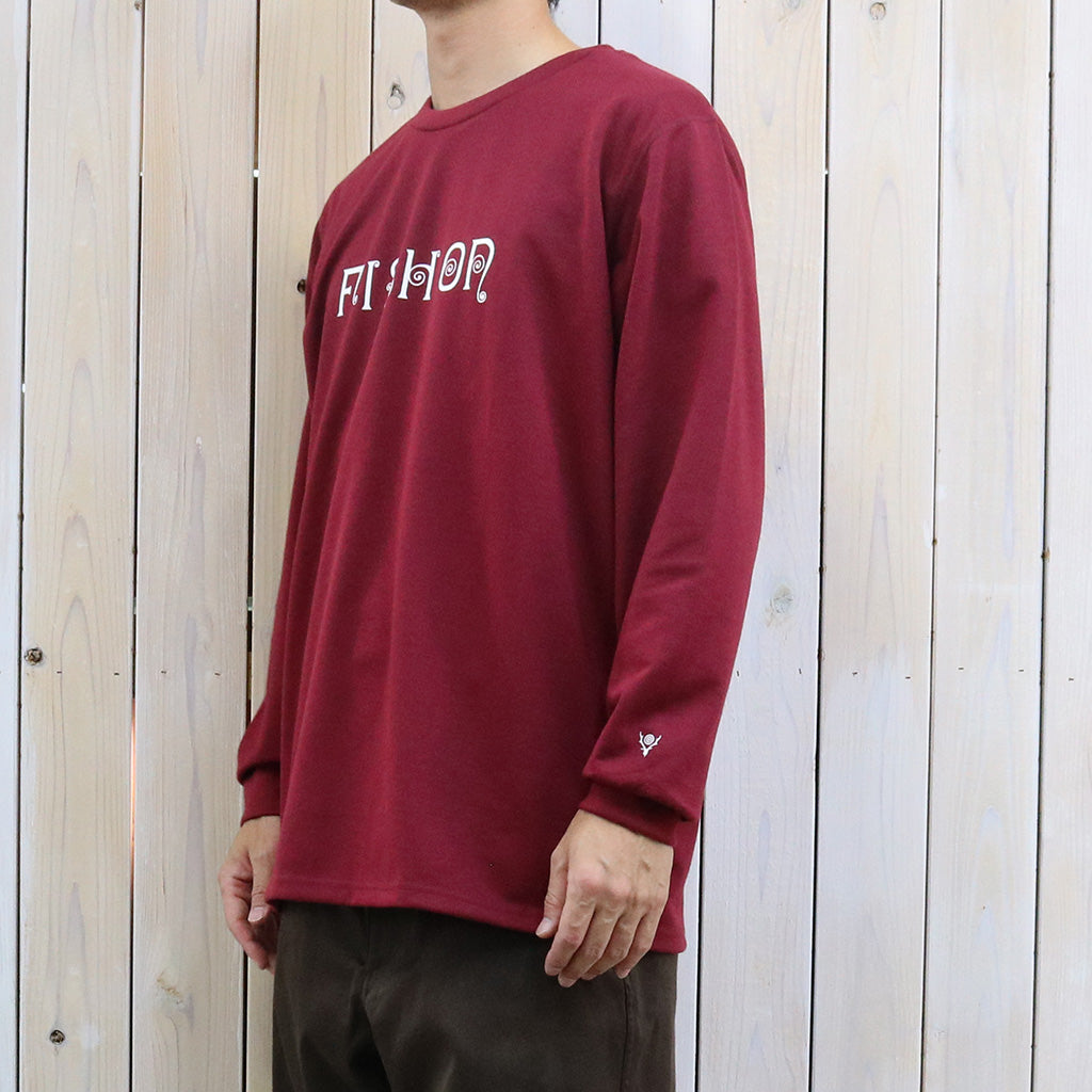 SOUTH2 WEST8 (サウス2 ウェスト8) : L/S Crew Neck Tee-FISH ON