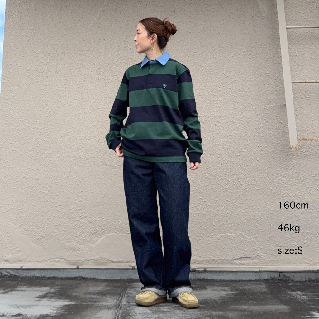 SOUTH2 WEST8 : Rugger Shirt-Cotton Plainstitch (Navy)