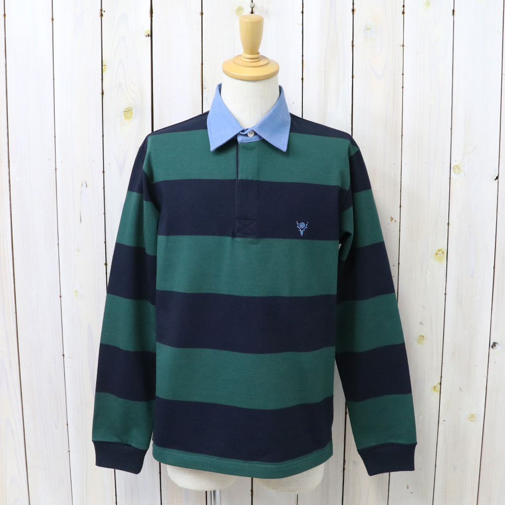 SOUTH2 WEST8 : Rugger Shirt-Cotton Plainstitch (Navy)