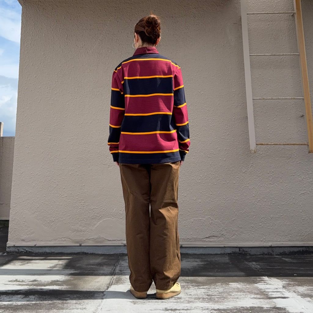 SOUTH2 WEST8 : Rugger Shirt-Cotton Plainstitch (Burgundy)