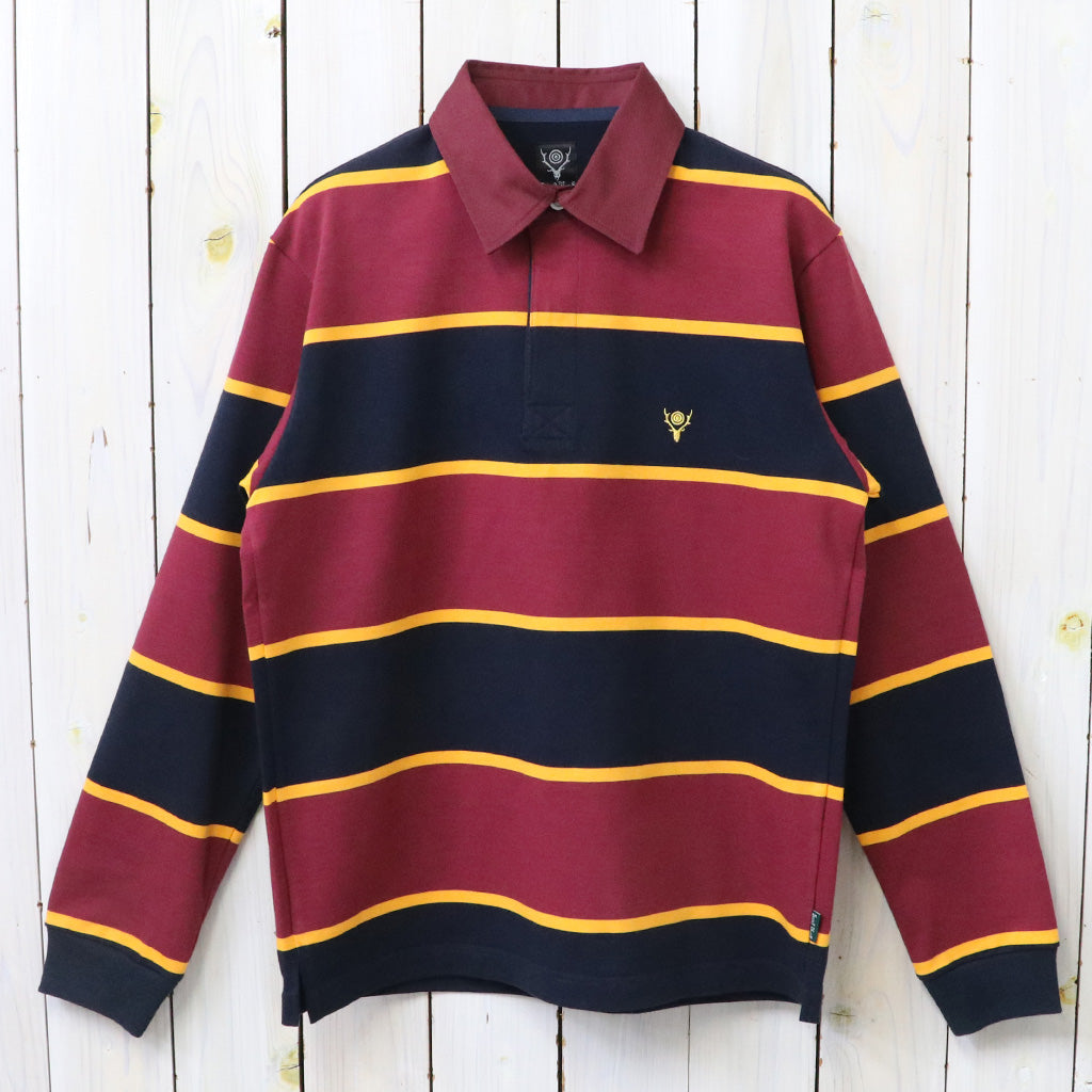 【SALE30%OFF】SOUTH2 WEST8 : Rugger Shirt-Cotton Plainstitch (Burgundy)