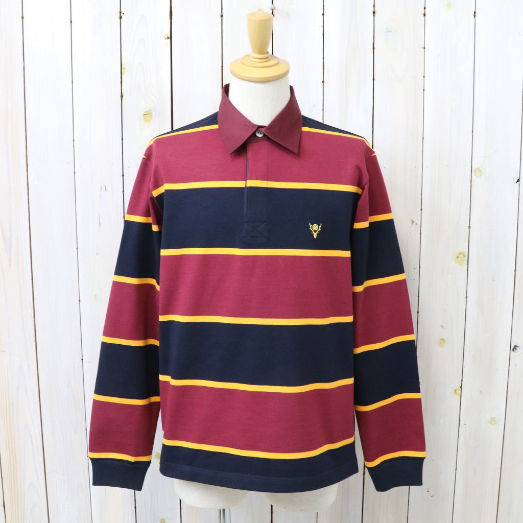SOUTH2 WEST8 : Rugger Shirt-Cotton Plainstitch (Burgundy)