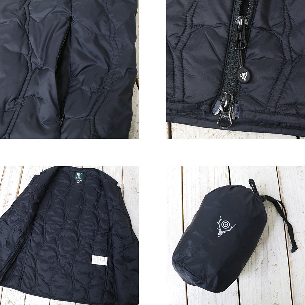 SOUTH2 WEST8xTAION : Inner Down Vest (Black)