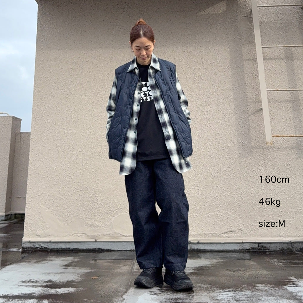 SOUTH2 WEST8xTAION : Inner Down Vest (Navy)