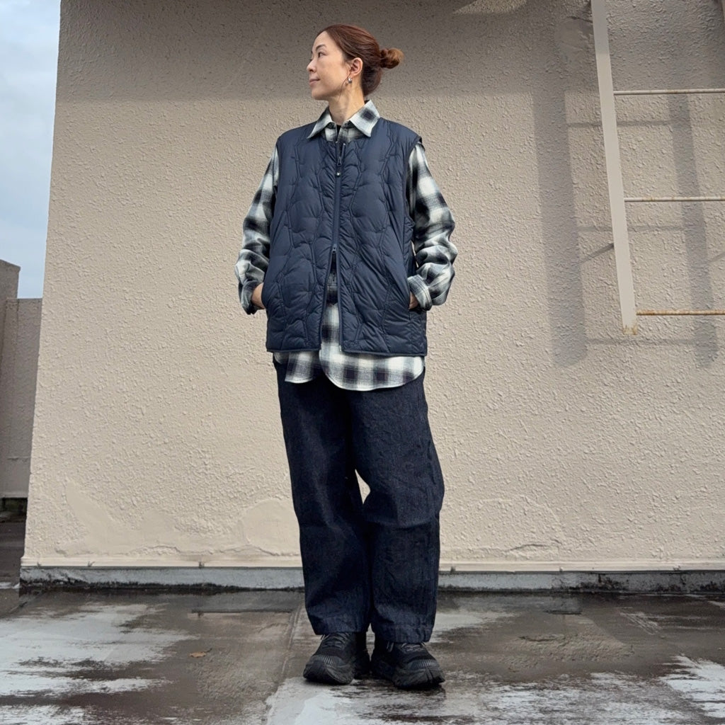 SOUTH2 WEST8xTAION : Inner Down Vest (Navy)