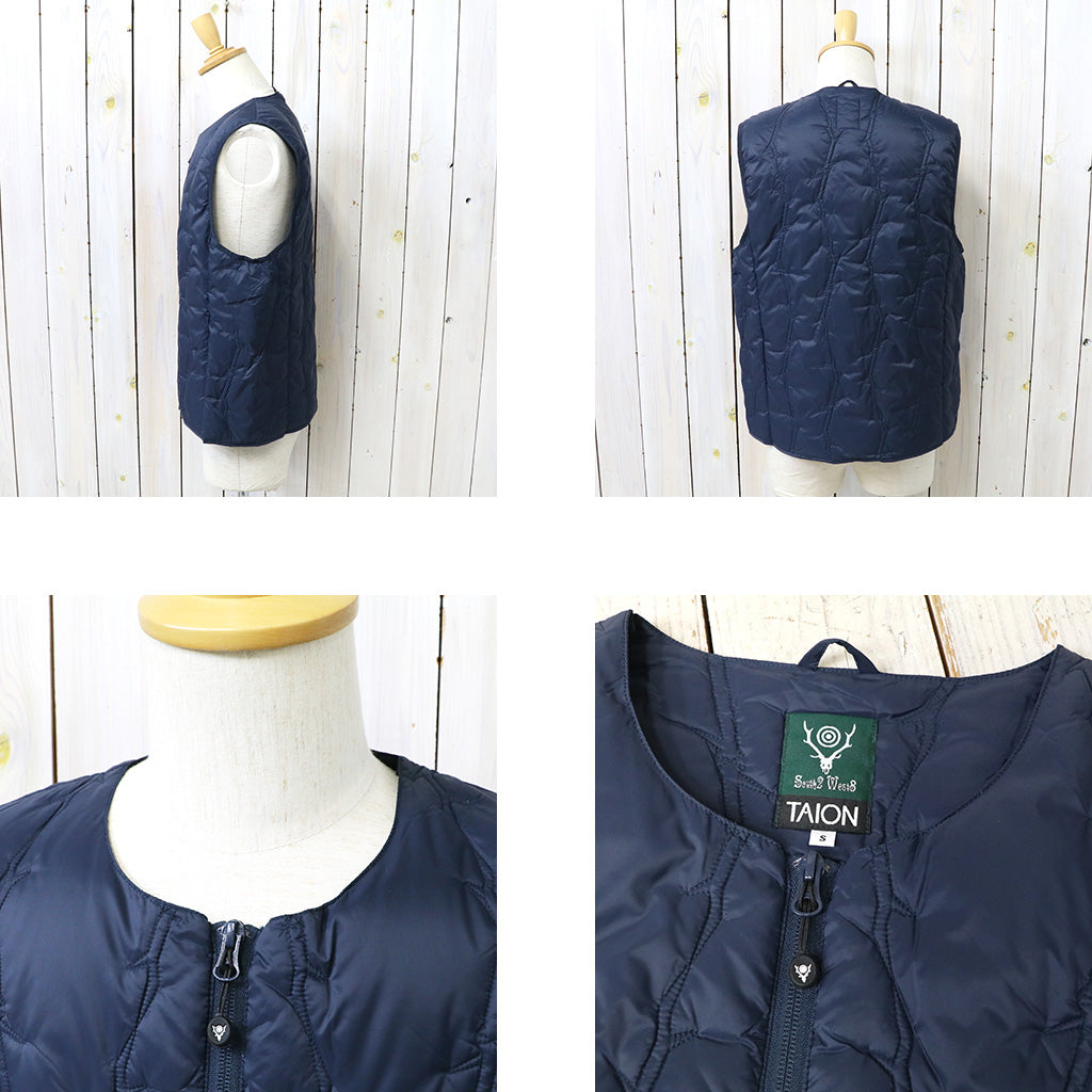 SOUTH2 WEST8xTAION : Inner Down Vest (Navy)