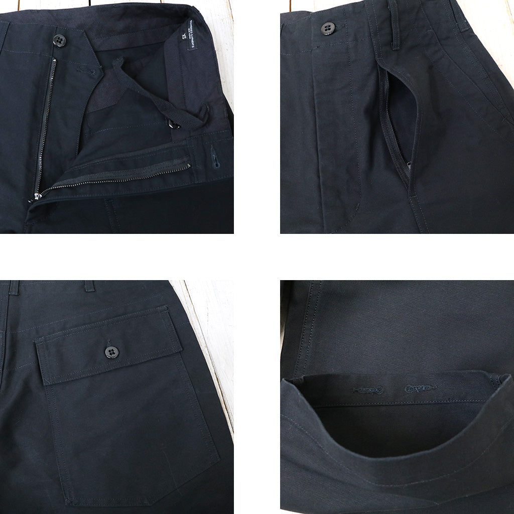 ENGINEERED GARMENTS : Fatigue Pant-Cotton Double Cloth (Black)