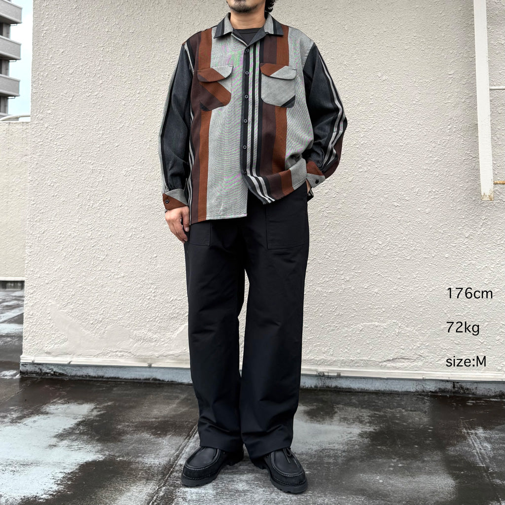 【SALE50%OFF】ENGINEERED GARMENTS : Classic Shirt-Wide Stripe Worsted Wool