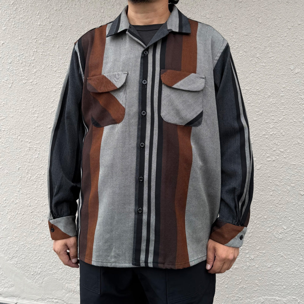 【SALE50%OFF】ENGINEERED GARMENTS : Classic Shirt-Wide Stripe Worsted Wool