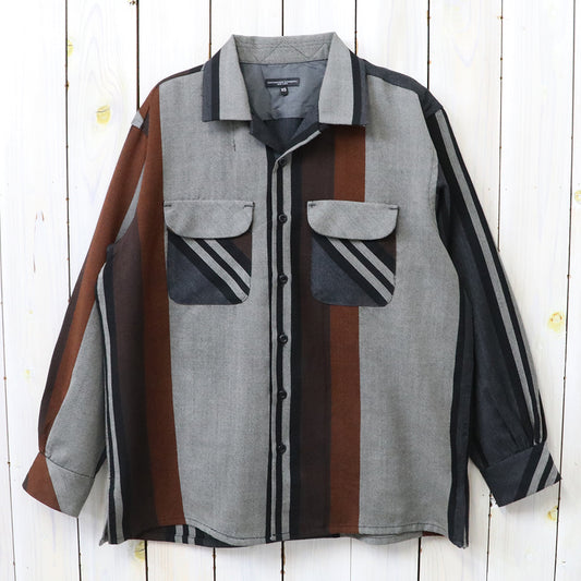 【SALE50%OFF】ENGINEERED GARMENTS : Classic Shirt-Wide Stripe Worsted Wool