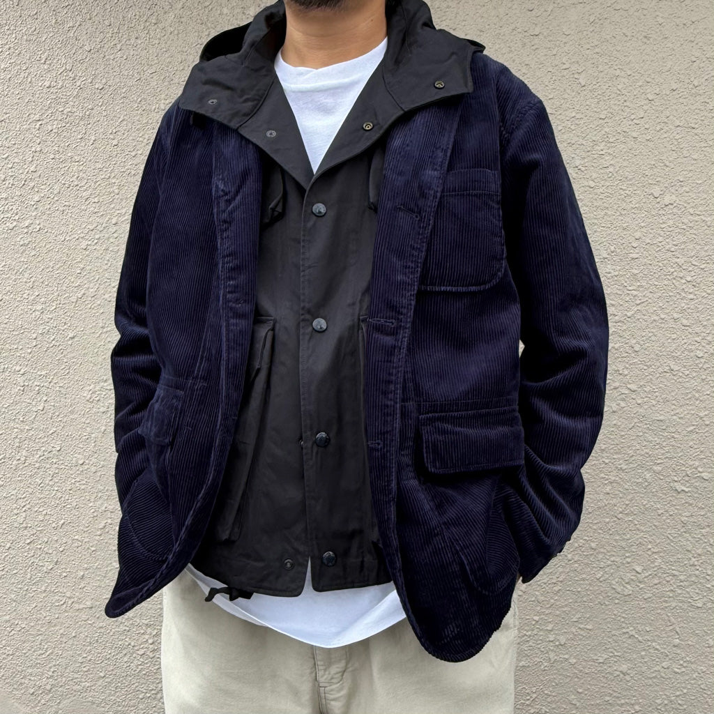 ENGINEERED GARMENTS : Loiter Jacket-8W Corduroy (Dk.Navy)