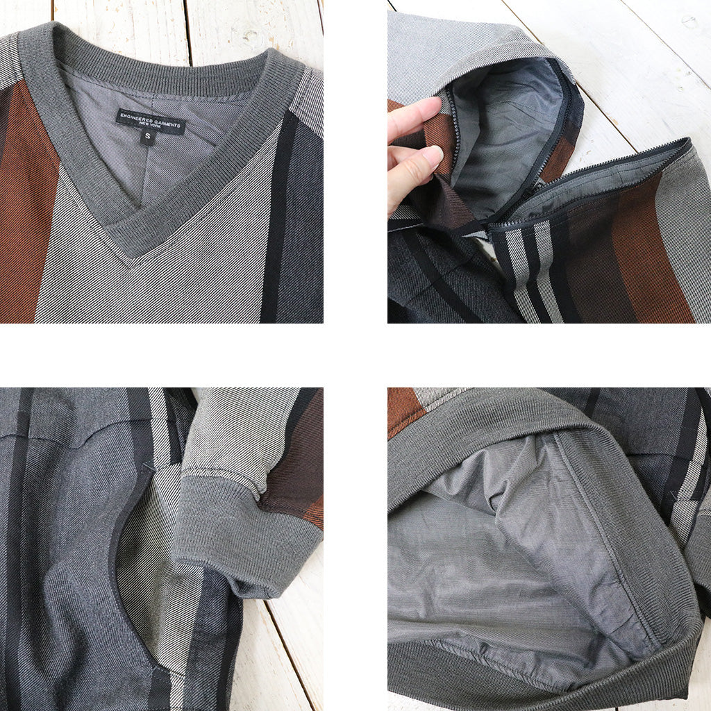 ENGINEERED GARMENTS : Wind Pull-Wide Stripe Worsted Wool