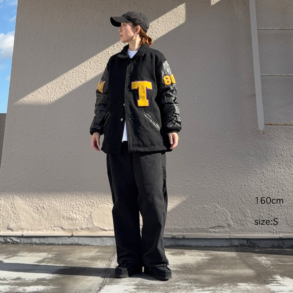 Needles : Lettered Coat-Wool Melton (Black)