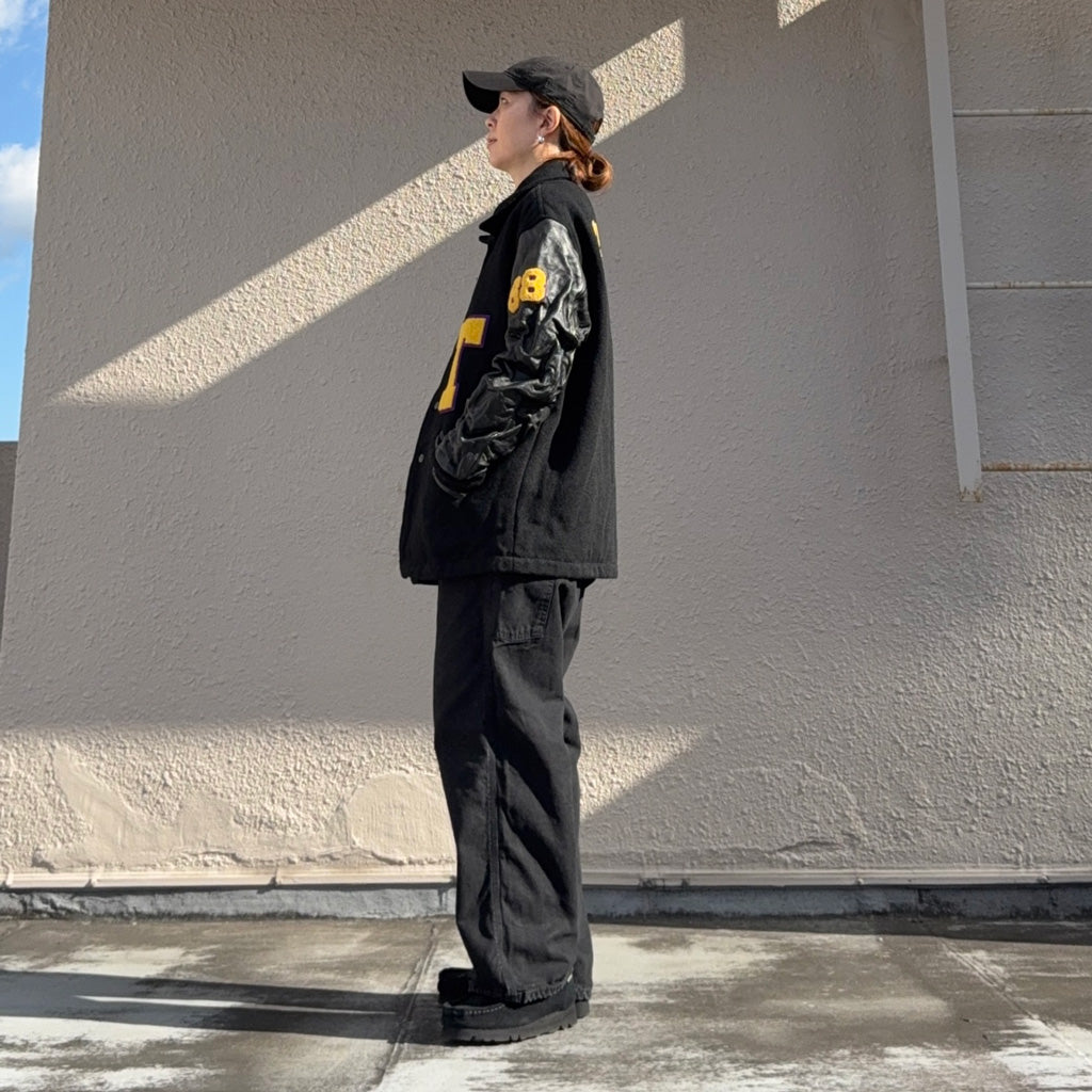 Needles : Lettered Coat-Wool Melton (Black)