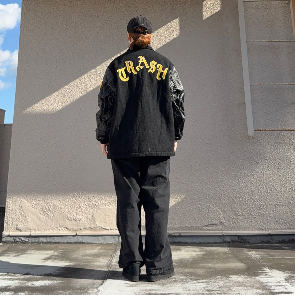 Needles : Lettered Coat-Wool Melton (Black)