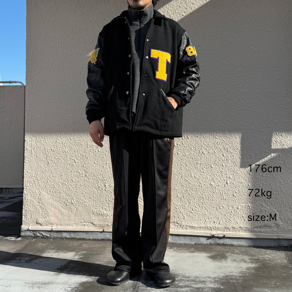 Needles : Lettered Coat-Wool Melton (Black)