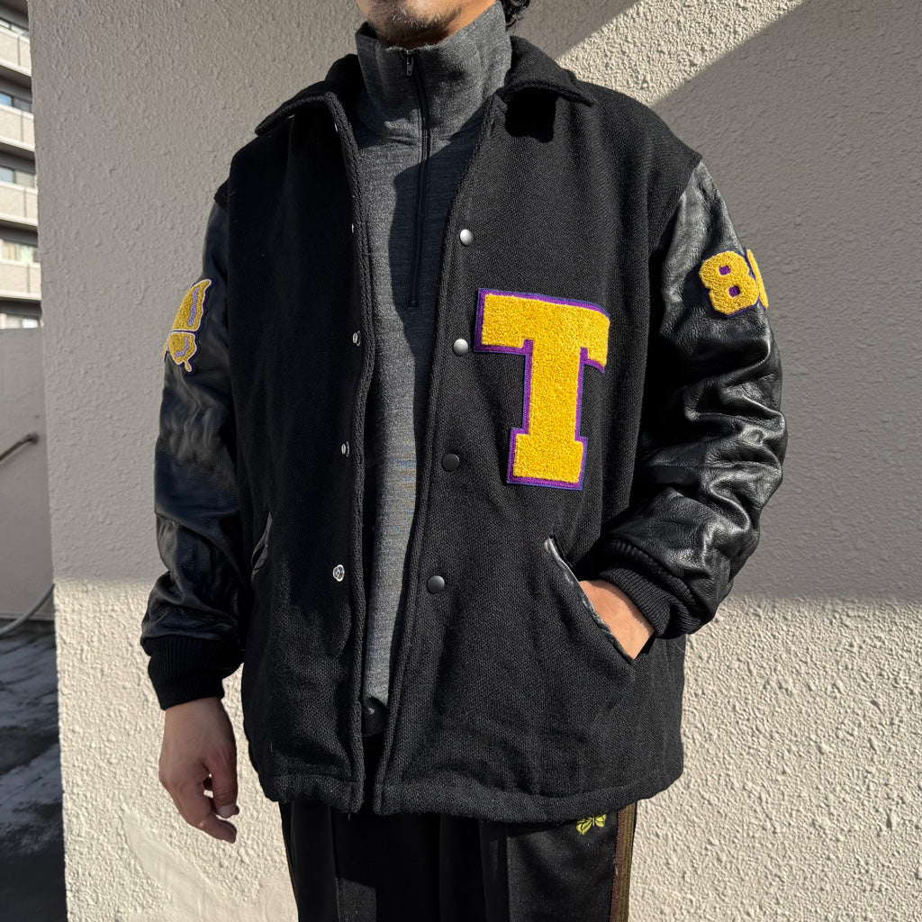 Needles : Lettered Coat-Wool Melton (Black)