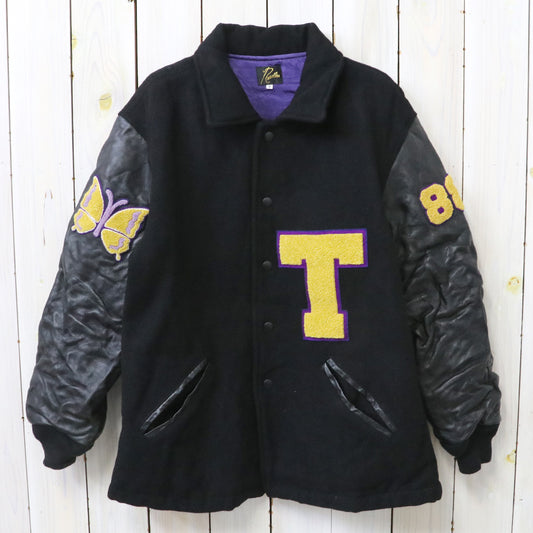 Needles : Lettered Coat-Wool Melton (Black)