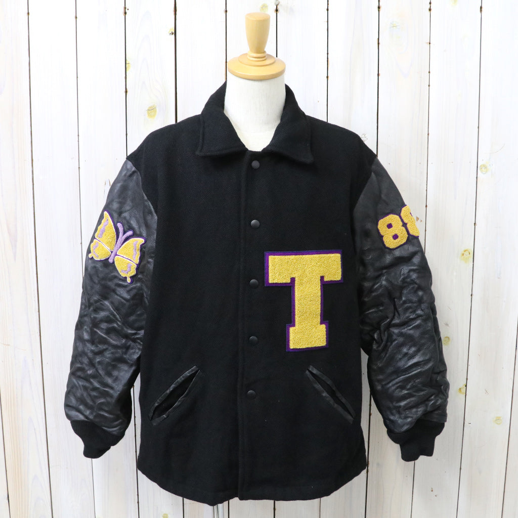 Needles : Lettered Coat-Wool Melton (Black)