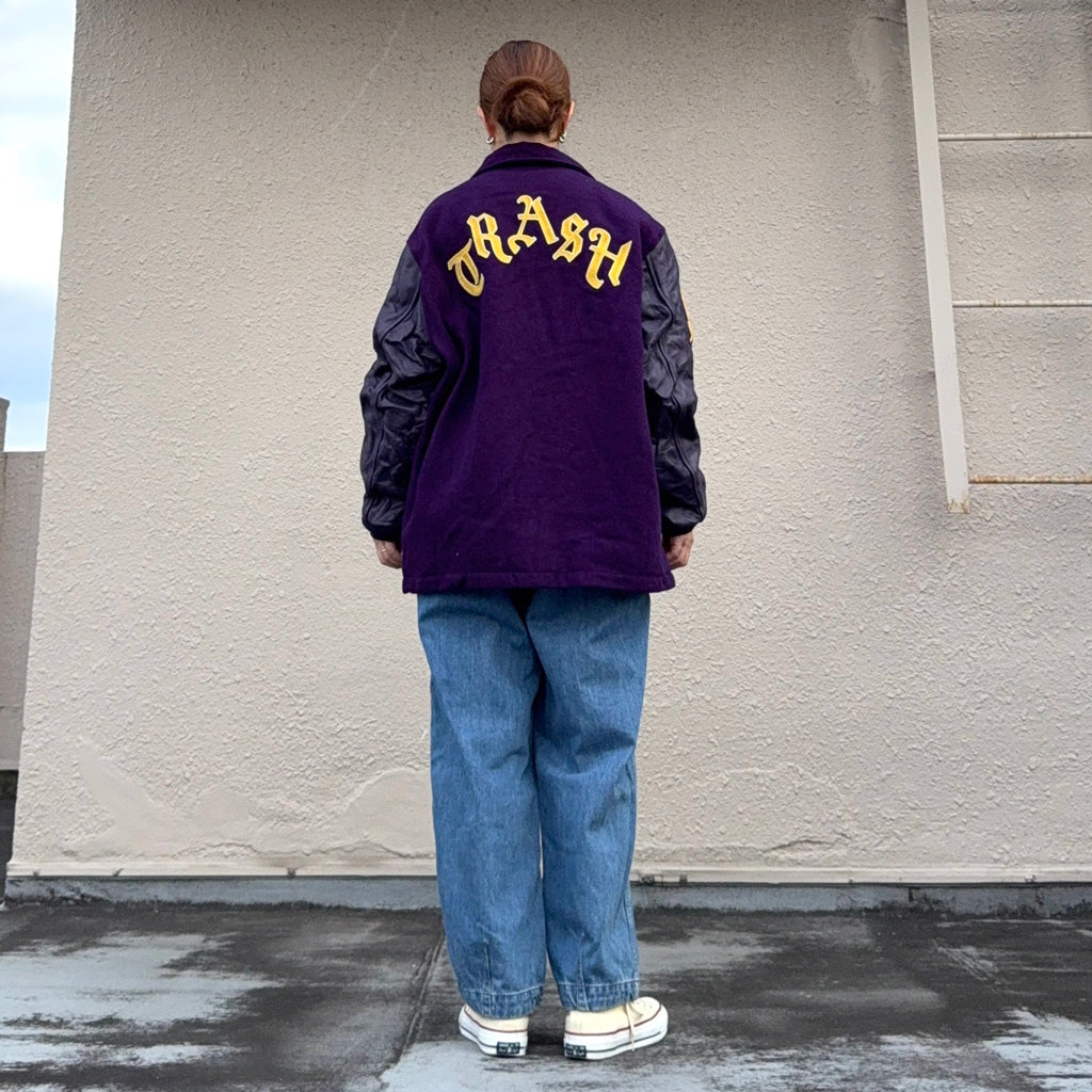 Needles : Lettered Coat-Wool Melton (Purple)