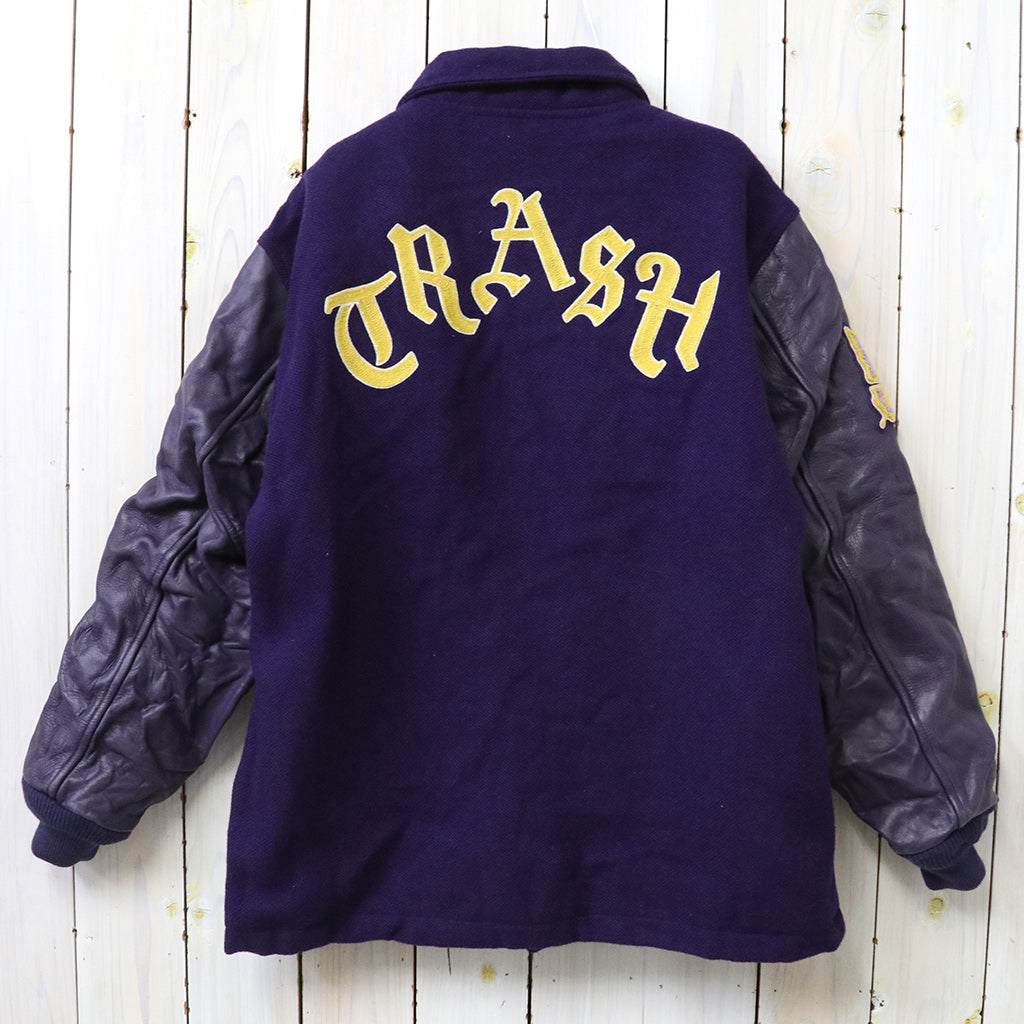 Needles : Lettered Coat-Wool Melton (Purple)