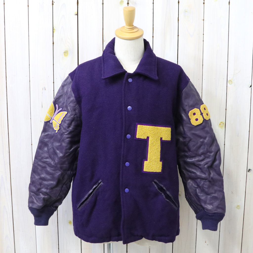 Needles : Lettered Coat-Wool Melton (Purple)