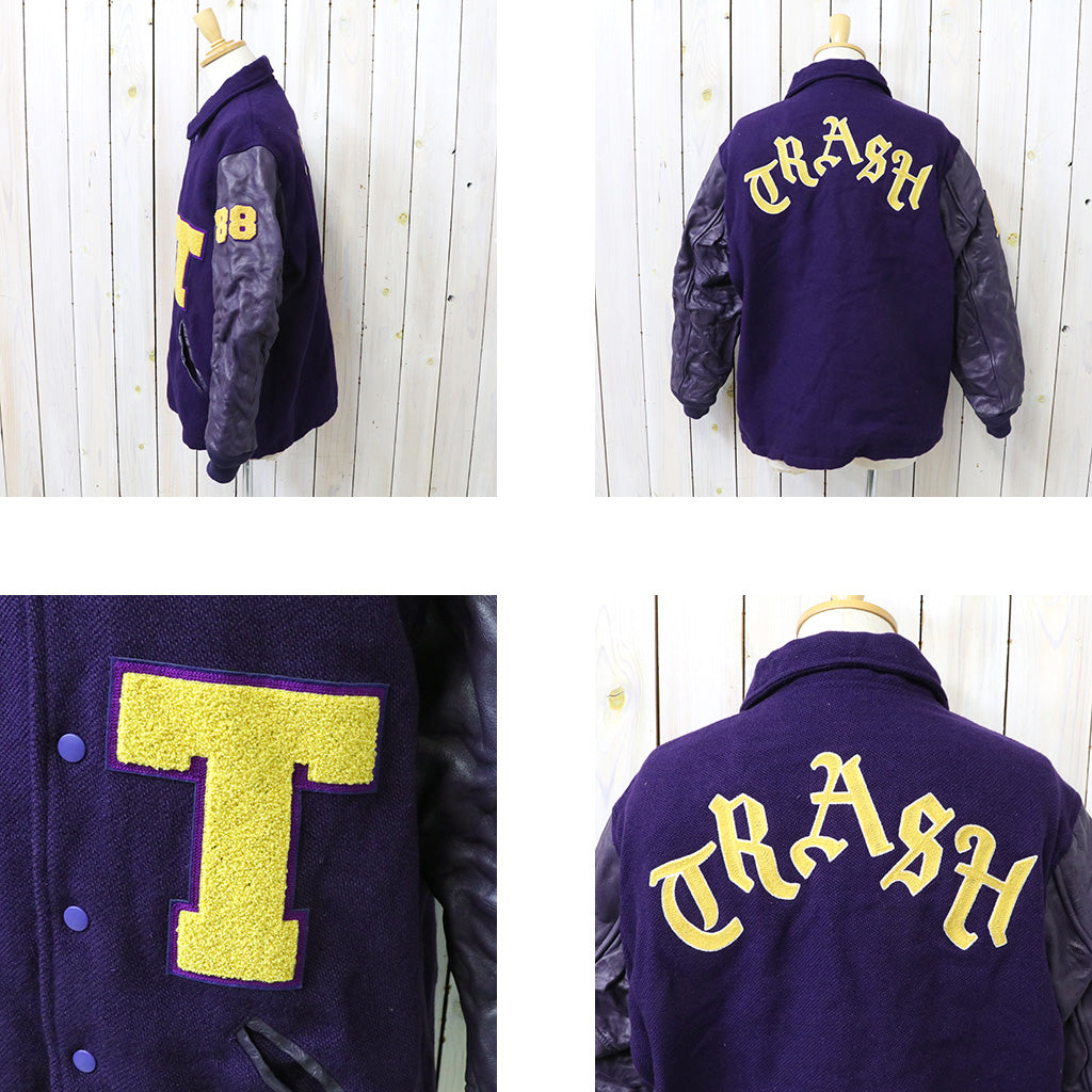 Needles : Lettered Coat-Wool Melton (Purple)