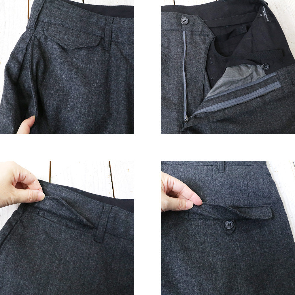 ENGINEERED GARMENTS : Officer Pant-High Count Worsted Wool (Charcoal)