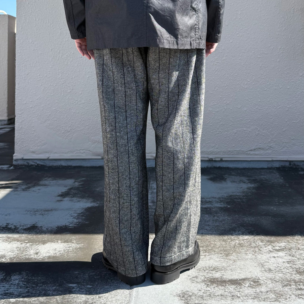 ENGINEERED GARMENTS : Officer Pant-Wool Striped HB (Dk.Grey)