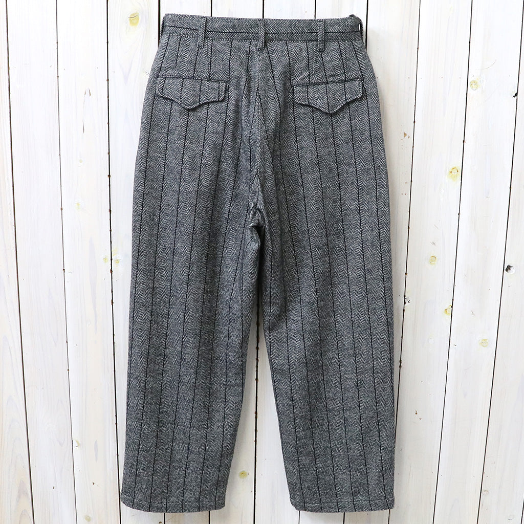 ENGINEERED GARMENTS : Officer Pant-Wool Striped HB (Dk.Grey)